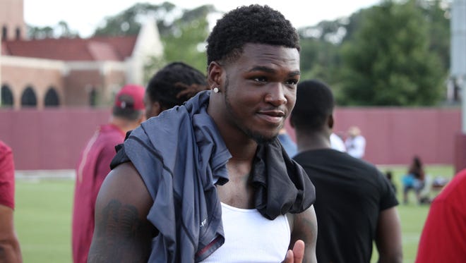 Four-star WR Marquez Ezzard during his July visit to FSU.