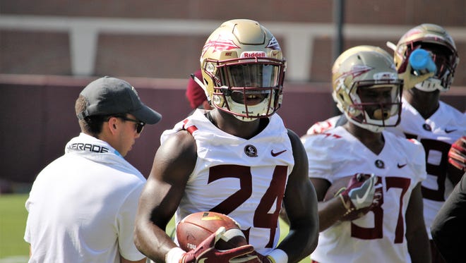 FSU RB Anthony Grant during the third practice of fall camp
