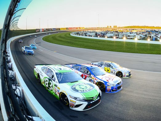 Corey LaJoie (83), AJ Allmendinger (47) and Michael