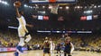 Kevin Durant dunks in the first half of Game 1.