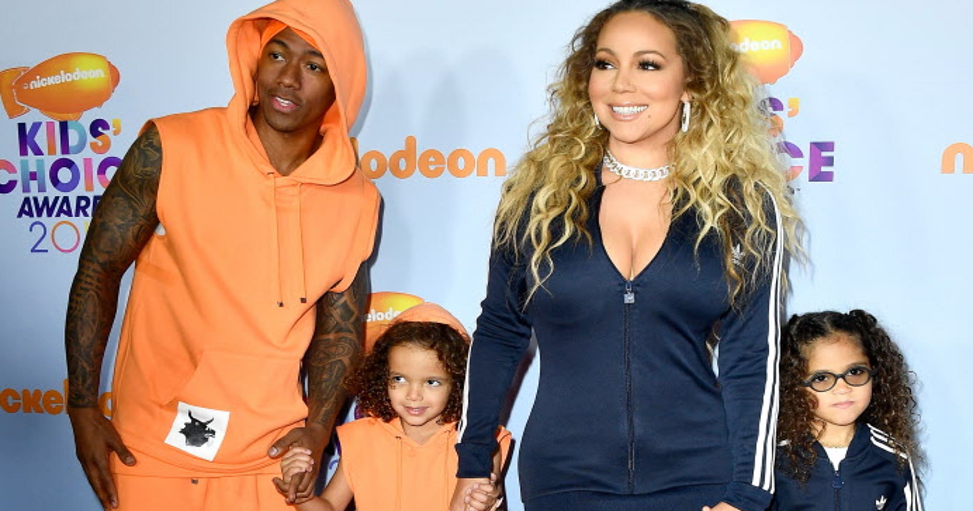 Mariah Carey reunites with exhusband Nick Cannon at Kids' Choice Awards