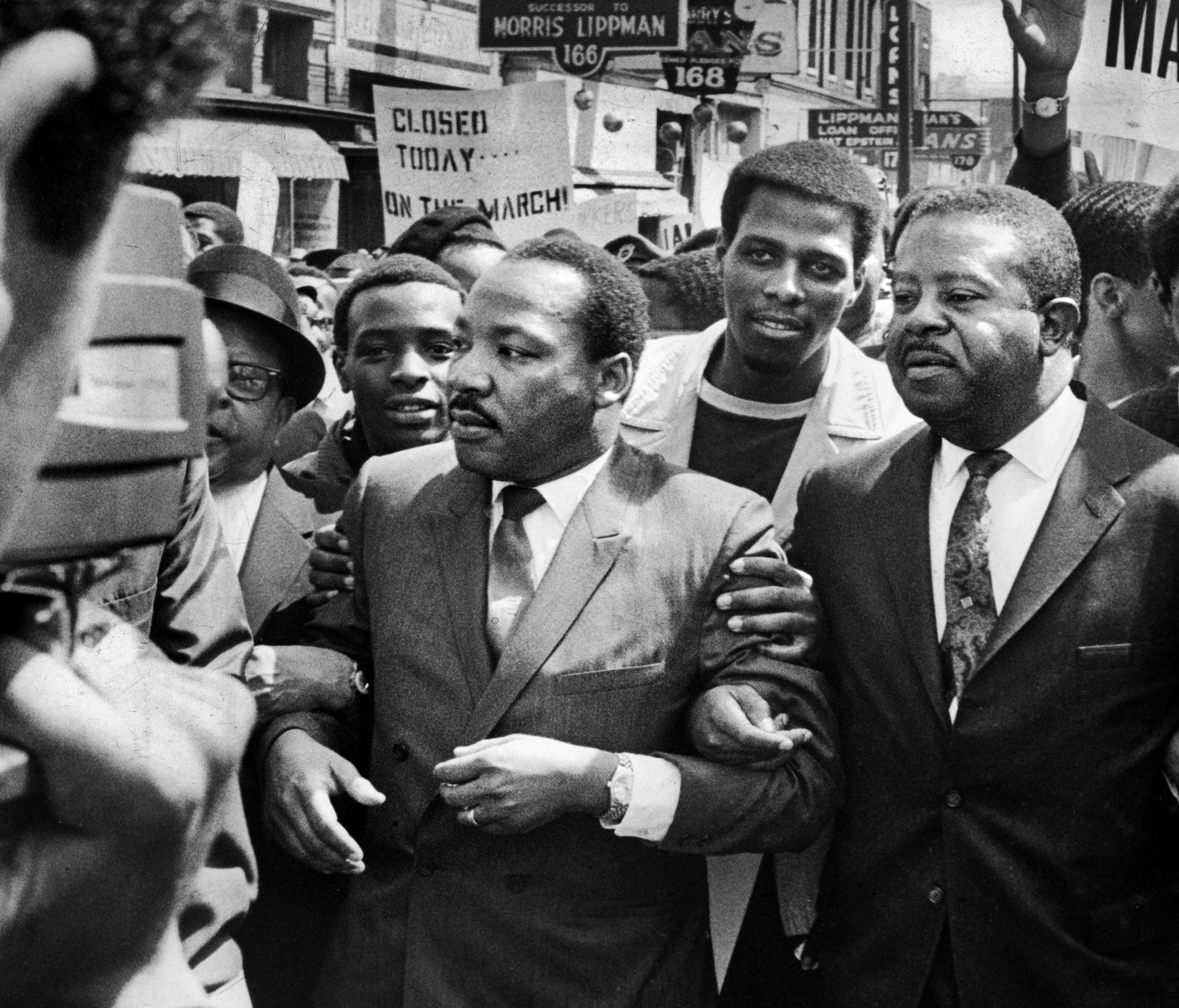 This March 28, 1968, march happened only days before King's assassination.