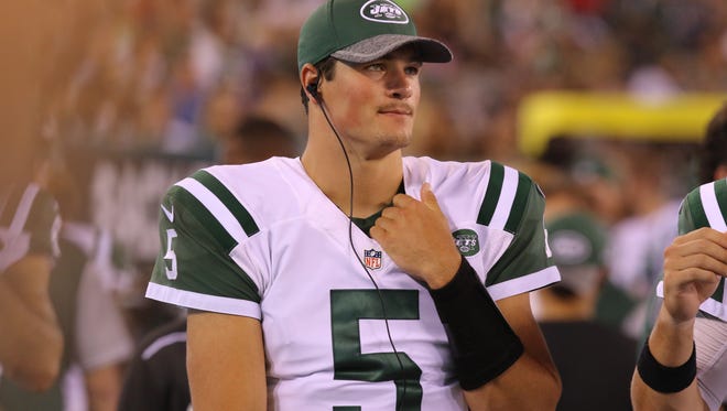 Barring injury, Christian Hackenberg won't play for the Jets in Sunday's season finale.