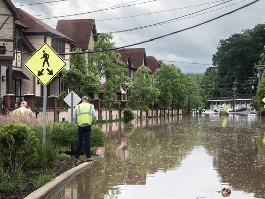 Brook Street in Biltmore Village sits completely under