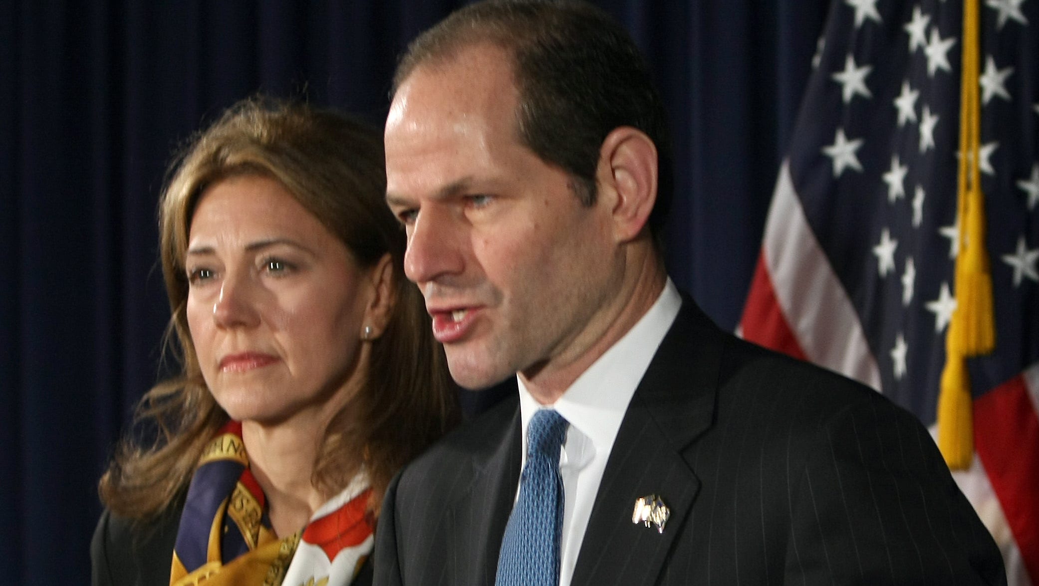 Former New York governor Eliot Spitzer, wife split