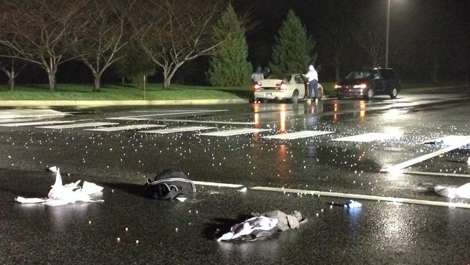 A male pedestrian was struck Wednesday night on South Old Baltimore Pike at Hanna Drive near AstraZeneca, police said.