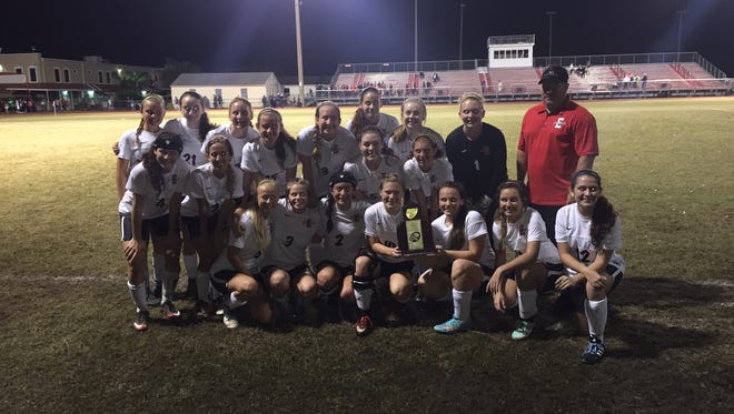 Evangelical Christian School's girls soccer team claimed a 6-1 win over CSN on Saturday in the District A-8 Championship.