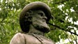 The Stonewall Jackson statue displays some streaks