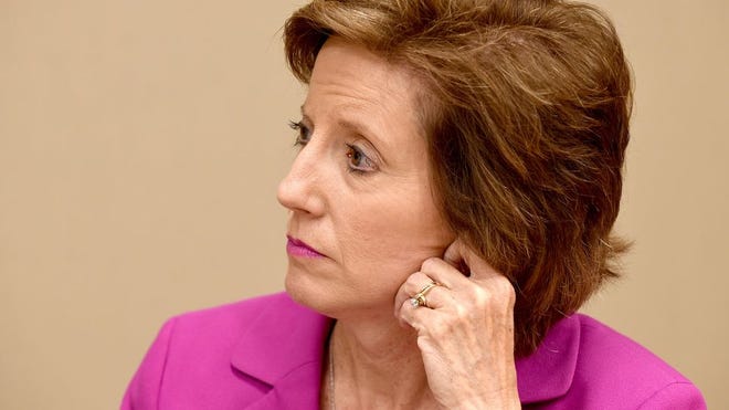 U.S. Rep. Vicky Hartzler listens during a 2018 discussion of the opioid epidemic during a visit to Columbia. Harzler voted against a $25 billion package to shore up the U.S. Postal Service in advance of the November election.