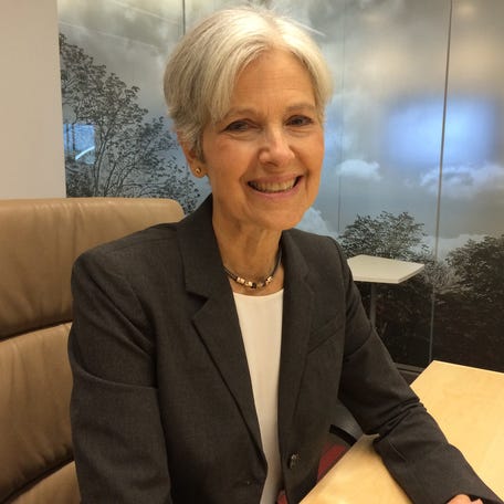 Jill Stein, the Green Party candidate for president, said she would not have assassinated al-Qaeda leader Osama bin Laden. Stein, seen here at the Des Moines Register on Sunday, Sept. 11, 2016.