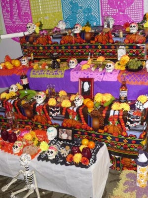 A display for Dia de los Muertos.