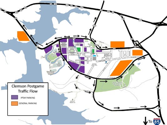 New Parking Traffic Rules For Clemson Football Games
