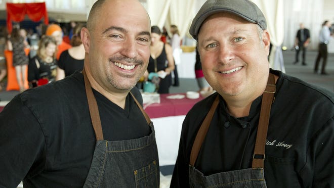 Dean Zervos, left, and Rich Avery, the owners of Simeon's.