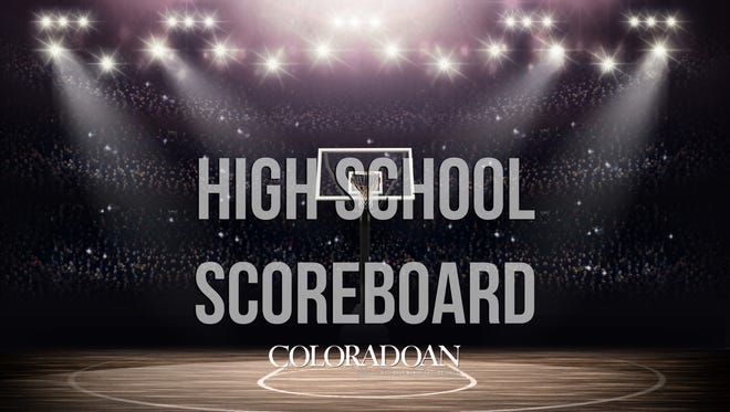 High school scoreboard.
