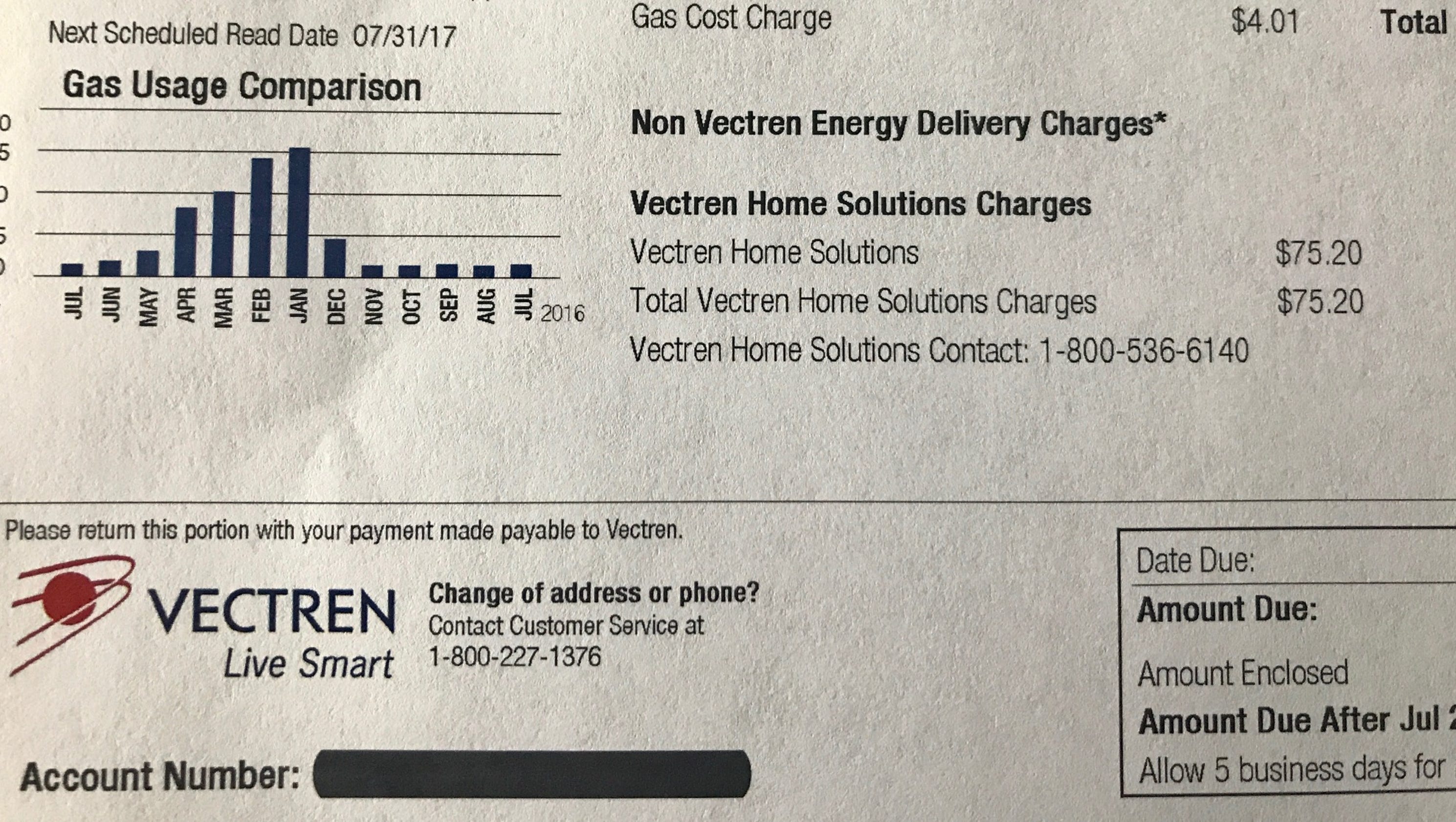 Do you have this charge on your Vectren bill?