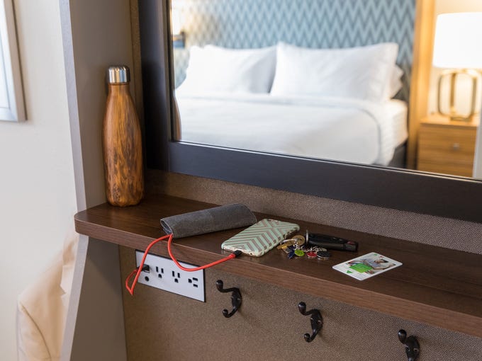 The new Holiday Inn H4-Room design includes a USB power