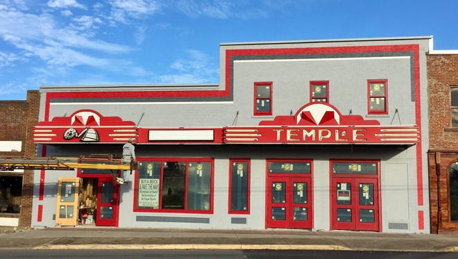 Portland's historic Temple Theater will light its marquee after the Christmas tree lighting.