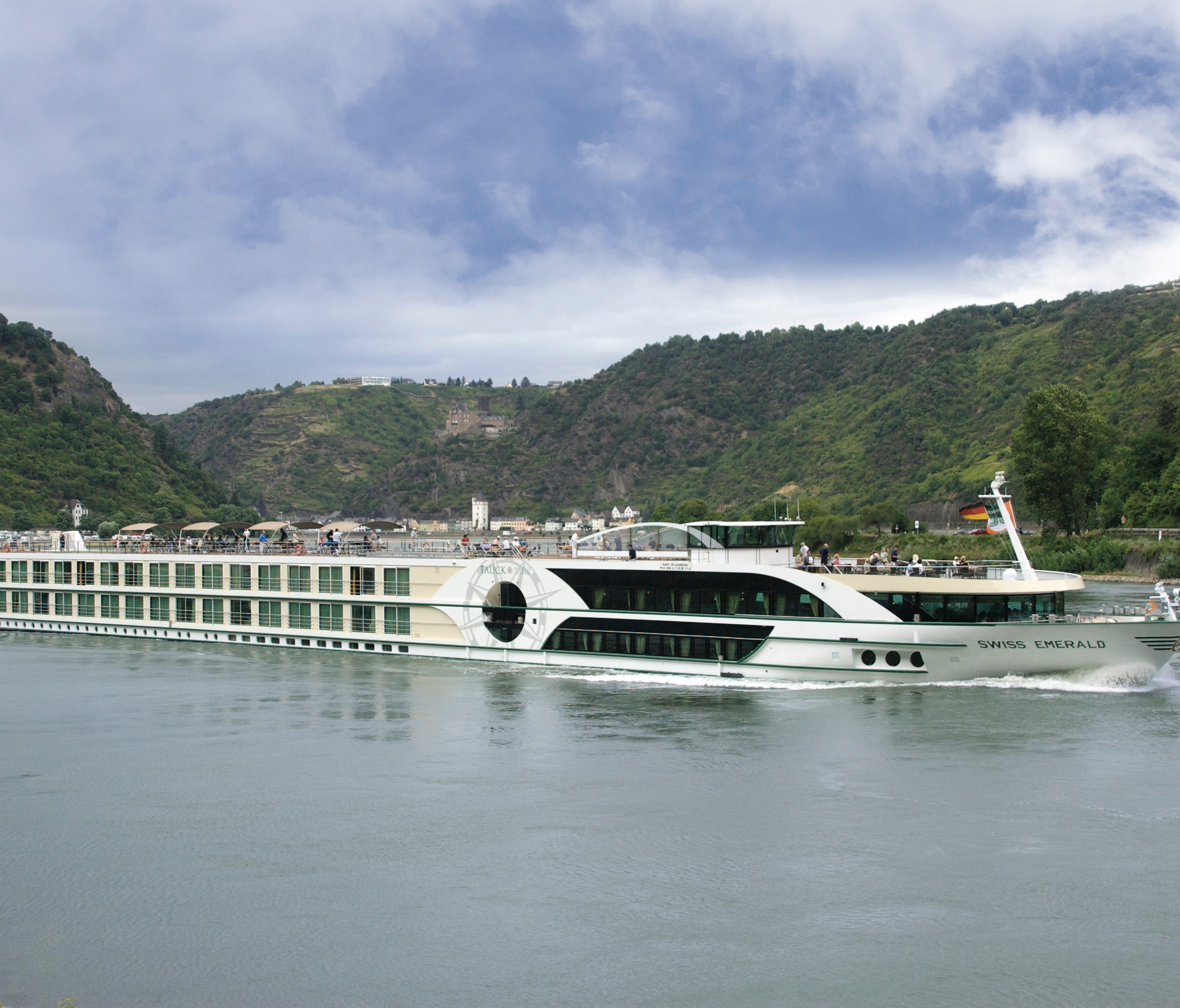 Tour company Tauck's river ship Emerald sails on the Rhone River in France.