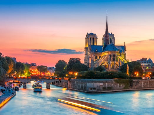 Notre Dame Cathedral in Paris.