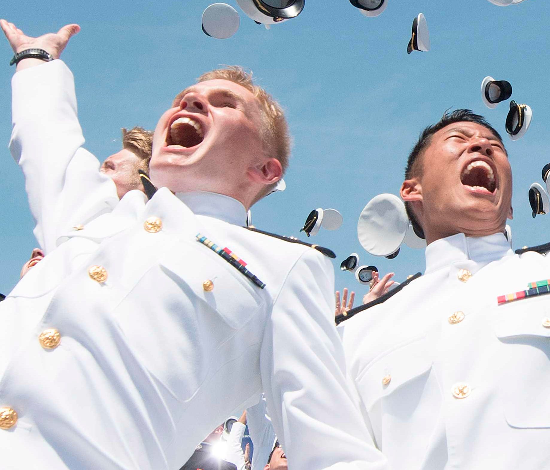 Naval Academy's graduation ceremony in Annapolis, Md., on May 25, 2018.