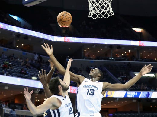 Memphis Grizzlies Jaren Jackson Jr. (13) fouls near