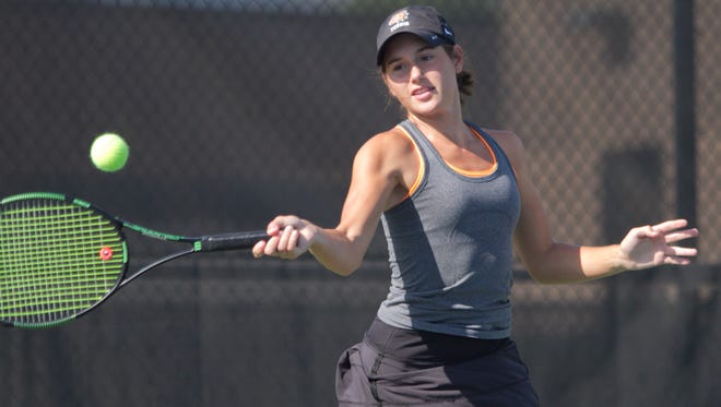 Brighton High School's Maddie Miller is the girls' tennis Player of the Year.