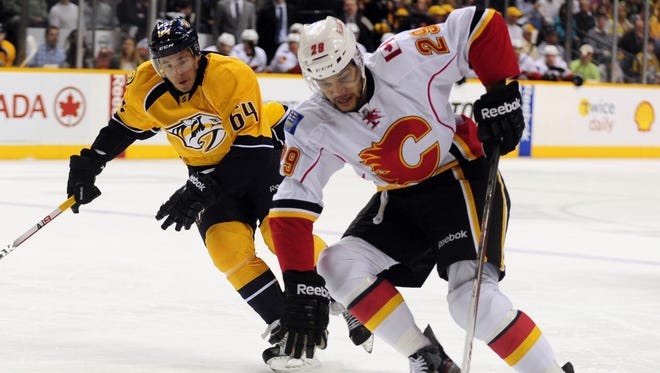 Winger Akim Aliu has played five season of pro hockey but skated in just seven NHL games, all with the Calgary Flames.