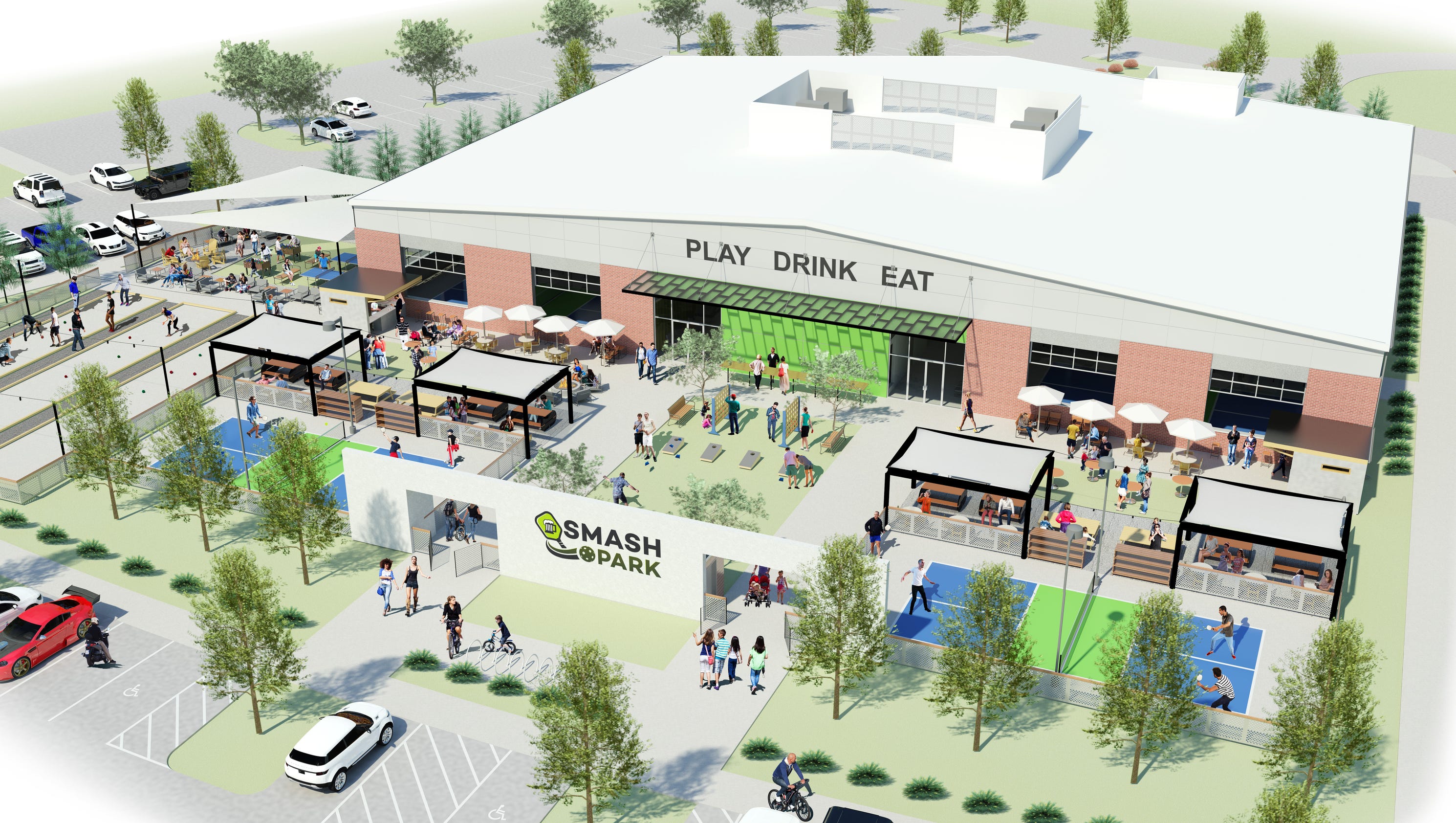 Smash Park combines food, beer, pickleball and more