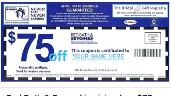 Bed Bath & Beyond says this coupon is a fake.