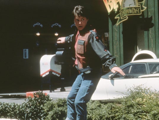 michael j fox back to the future outfit