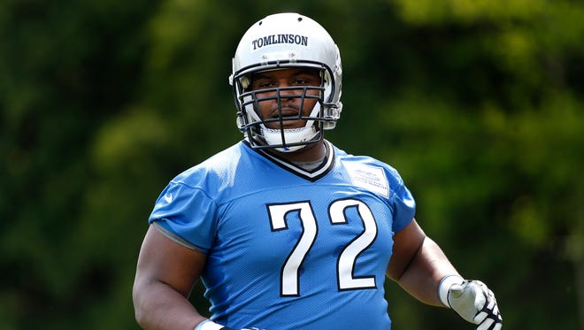 Lions rookie offensive lineman Laken Tomlinson was named the Atlantic Coast Conference's top male athlete.