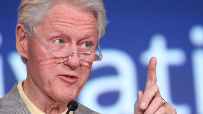 Former President BIll Clinton gives the closing remarks at the 2014 Health Matters Conference held by the Clinton Foundation on Jan. 14 at La Quinta Resort & Club.