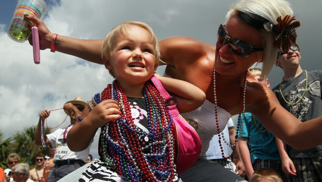 The Shrimp Festival Parade on Fort Myers Beach is one of the biggest parts of the annual Shrimp Festival.