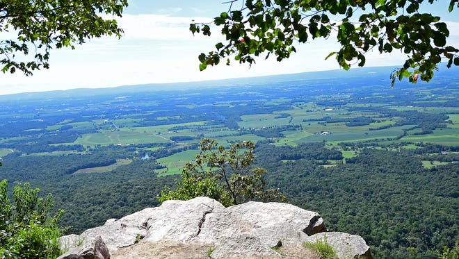 Colonel Denning State Park in Newville houses two complete hiking trails and access points to two more. The Flat Rock Trail is a steep and rocky trail that leads to the top of Blue Mountain in Tuscarora State Forest. 