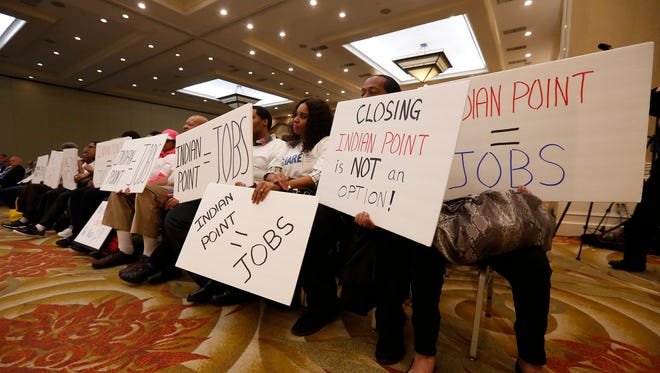Proponents for both sides of Indian Point  attend a public hearing with the Nuclear Regulatory Commission at Doubletree Hotel in Tarrytown on Wednesday, June 08, 2016.