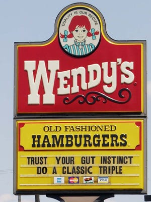 A Wendy's restaurant.