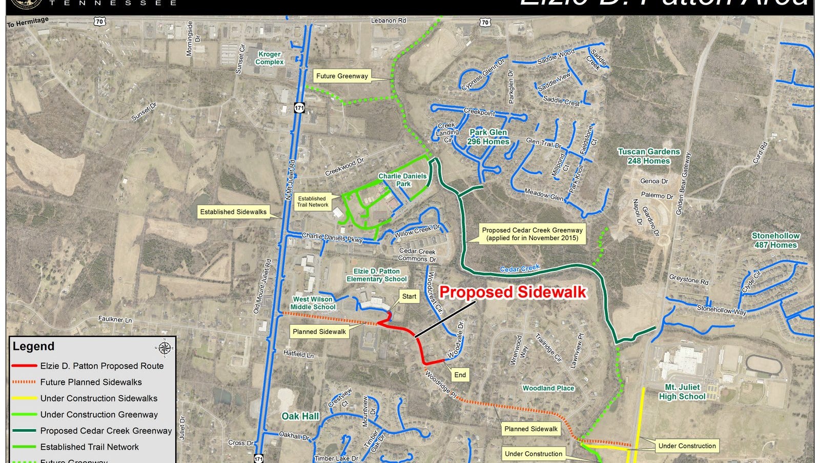 Mt Juliet awarded funds build Cedar Creek Greenway