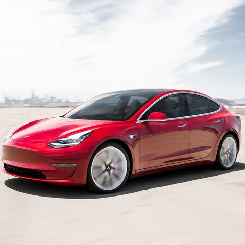 A Tesla Model 3.