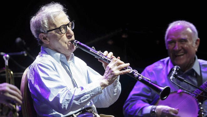 Woody Allen performs with his New Orleans Jazz Band during the Cap Roig Festival in Spain on July 8, 2017