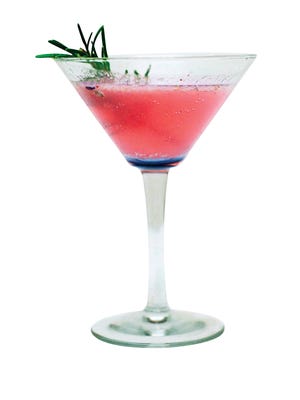 Rosemary Blueberry Fauxtini By Danielle Walker of Against The Grain