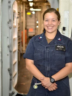 Petty Officer 2nd Class Brittany Craigie is a sonar technician (surface) aboard the USS Hopper operating out of Pearl Harbor, Hawaii.
