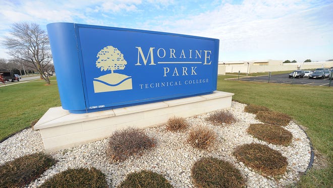 Moraine Park Technical College sign located along Johnson Street, near University Ave.