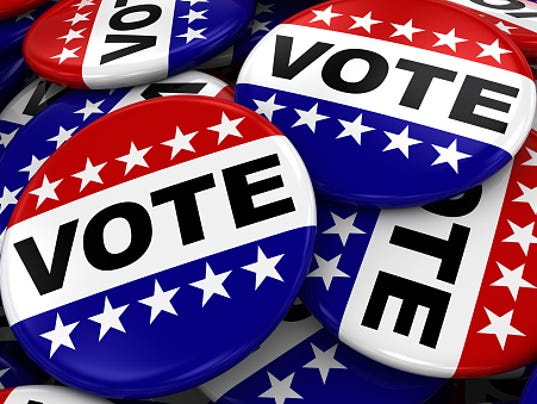 Which political positions are typically found on an Indiana election ballot?