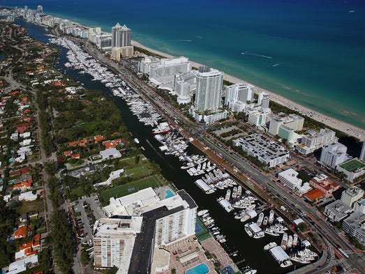 The Miami Yacht Show on Collins Avenue was held Feb.