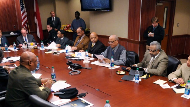 Alabama State University board of trustees meeting on Jan. 3, 2013, in Montgomery.