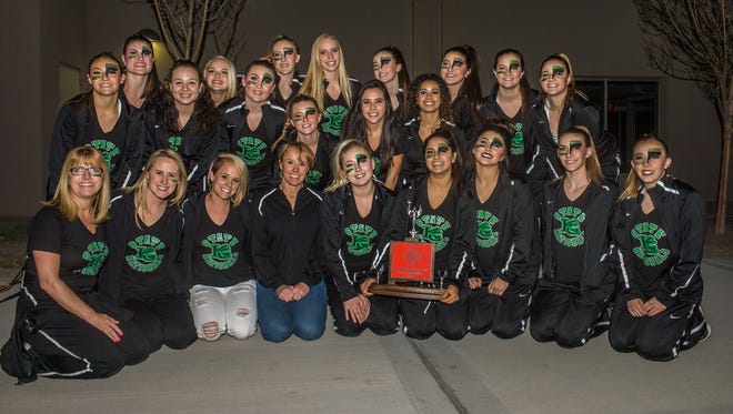 The Farmington High School Kelly Greens dance team earned second place at the New Mexico Activities Association State Spirit competition in Albuquerque on Saturday.