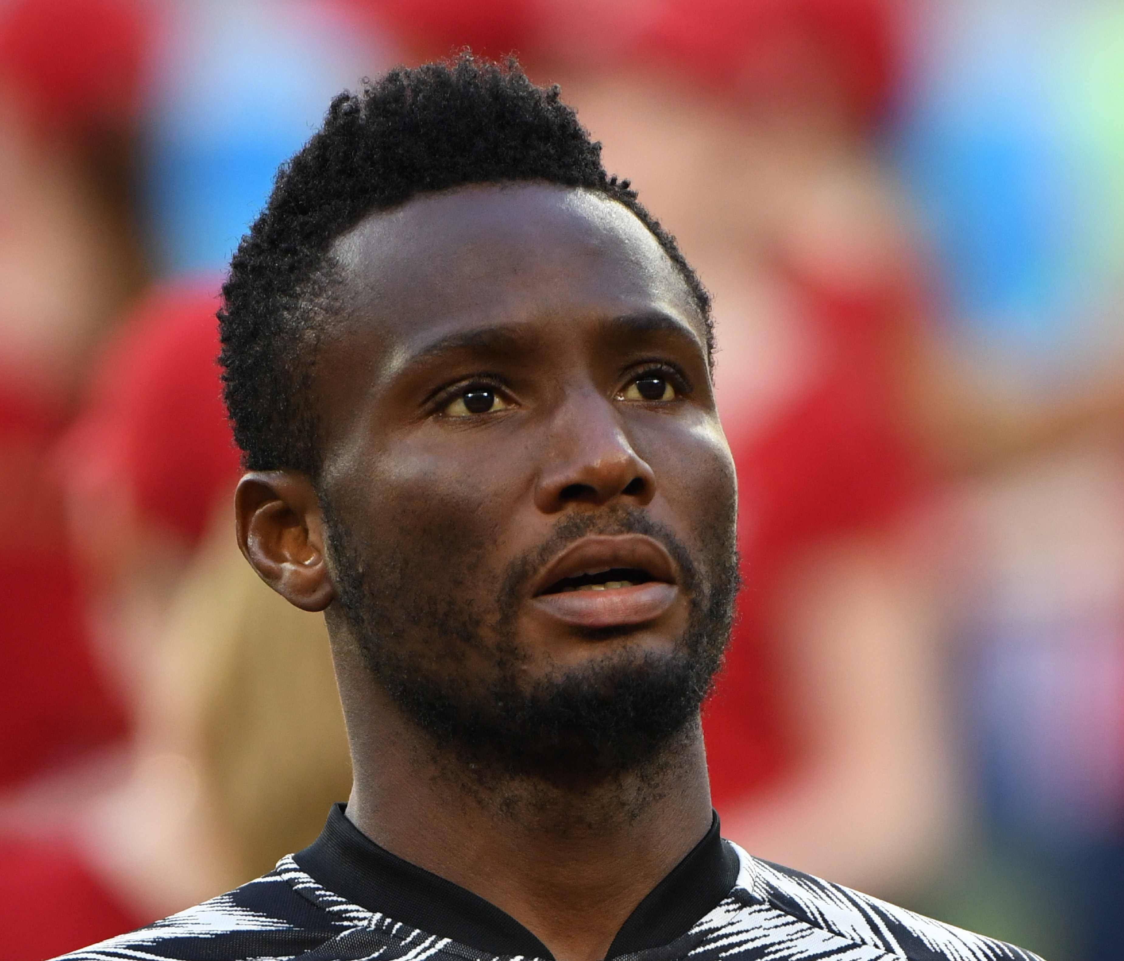 Nigeria's midfielder John Obi Mikel before a game in the group stage.