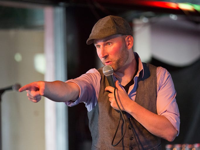 Toby Bradbury of the The Oxymorons Comedy Troupe teaches