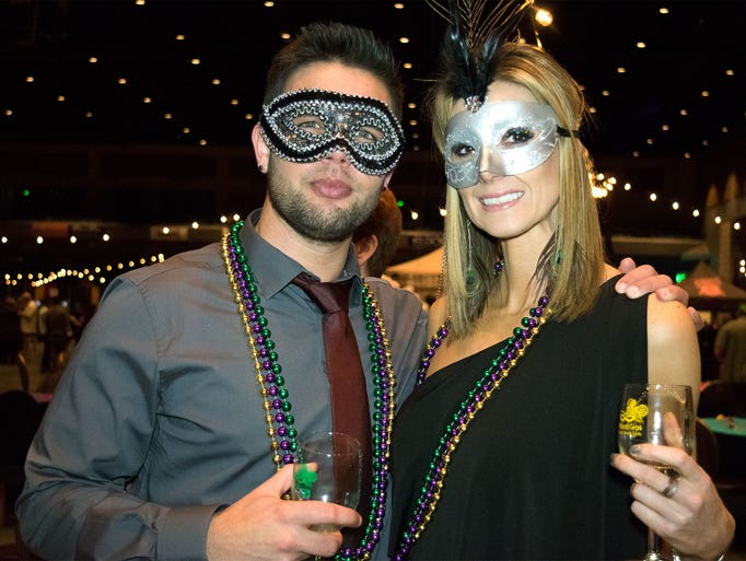 Guests celebrate Fat Tuesday at the Reno Rotary Mardi
