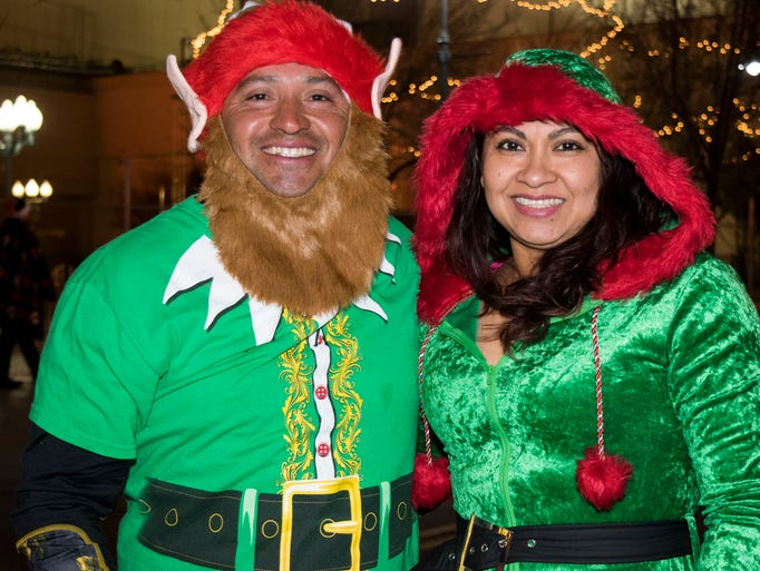 David Hau and Isabel Than spread some holiday cheer